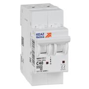 Выключатель автоматический модульный 2п C 40А 4.5кА OptiDin BM63-2C40-4.5-УХЛ3 КЭАЗ 326807