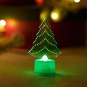 Фигура светодиодная «Елочка 2D» 10см 1LED 0.1Вт 4.5В IP20 на подставке элементы питания 3хAG13(LR44) (в компл.) Neon-Night 501-045