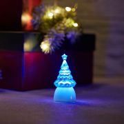 Фигура светодиодная «Елочка Кристалл» 1LED RGB 0.1Вт IP20 на подставке элементы питания 3хAG13(LR44) (в компл.) Neon-Night 501-051