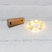 Гирлянда светодиодная «Роса» 2м 20LED тепл. бел. 0.1Вт IP20 с пробкой элементы питания 3хLR44 (в компл.) Neon-Night 302-026