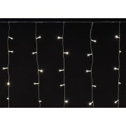 Гирлянда «Бахрома» 4.5х0.7м 200LED тепл. бел. IP44 провод прозр. 230В мерцание транзит IEK LGDU321-1-200-L3-T-S-44